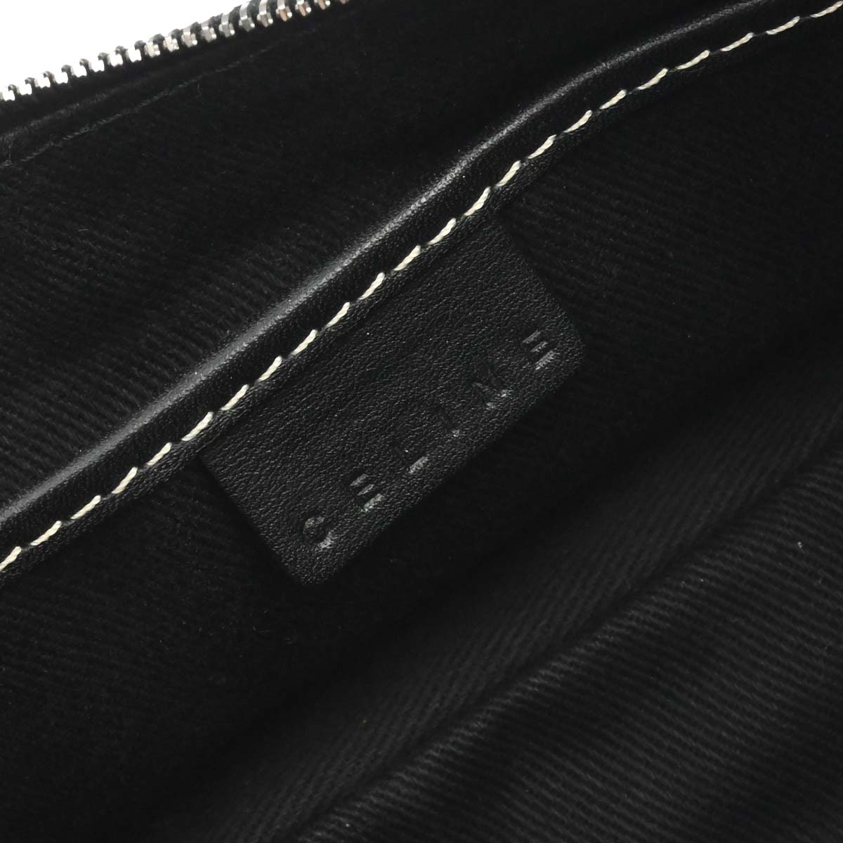 Celine Gray Black Macadam Handbag