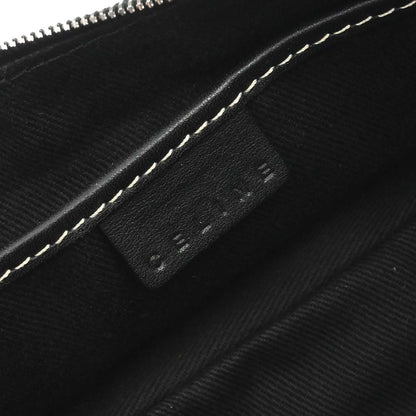 Celine Gray Black Macadam Handbag