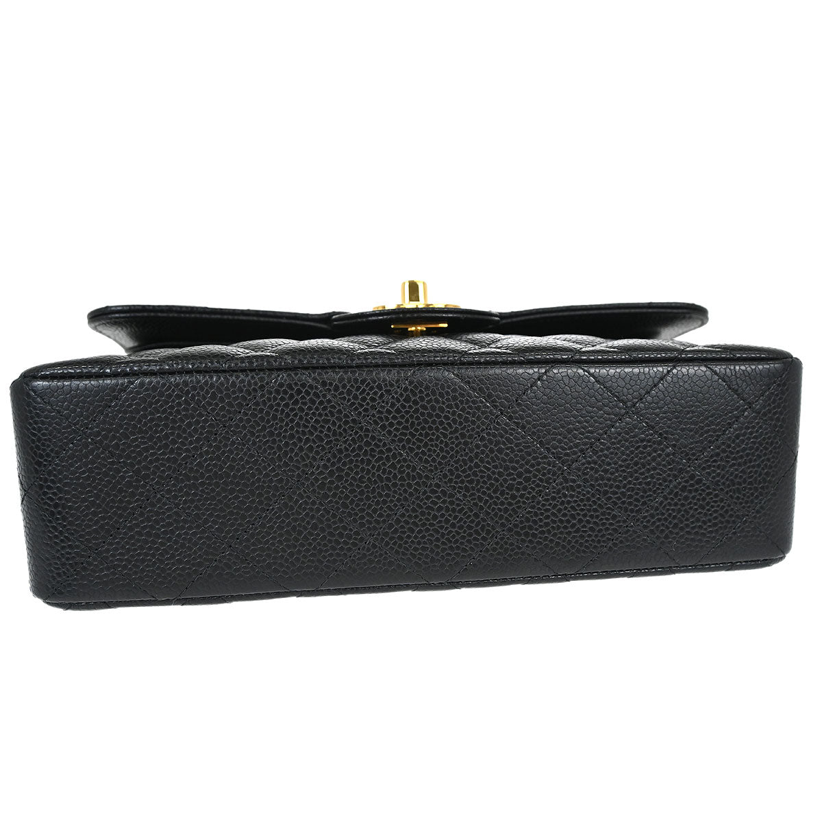 Chanel Black Caviar Skin Small Classic Double Flap Shoulder Bag
