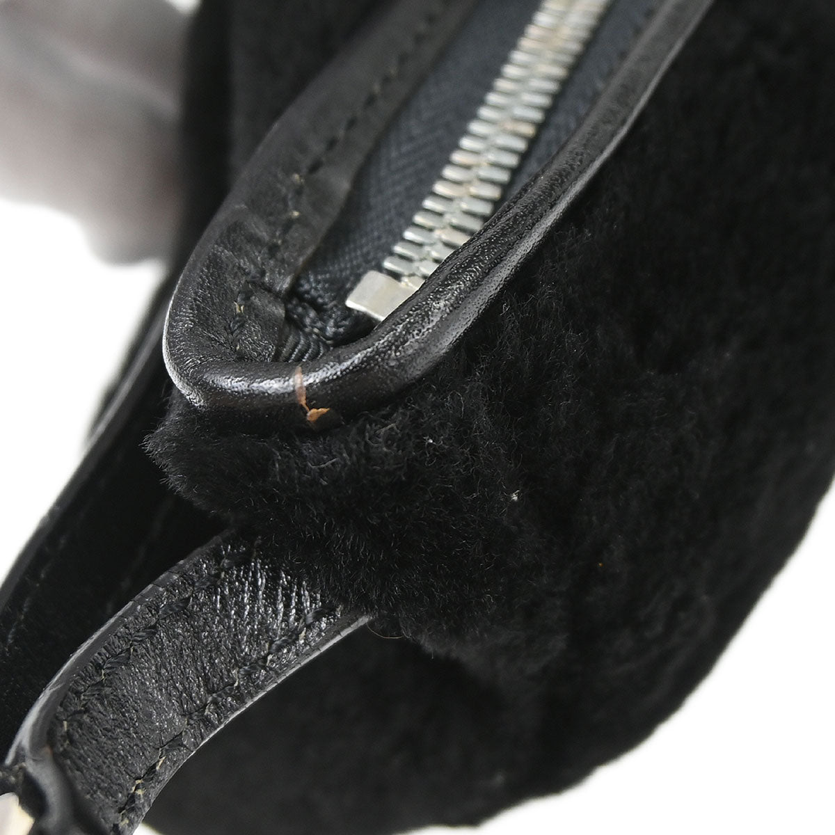 Loewe Black Fur Handbag
