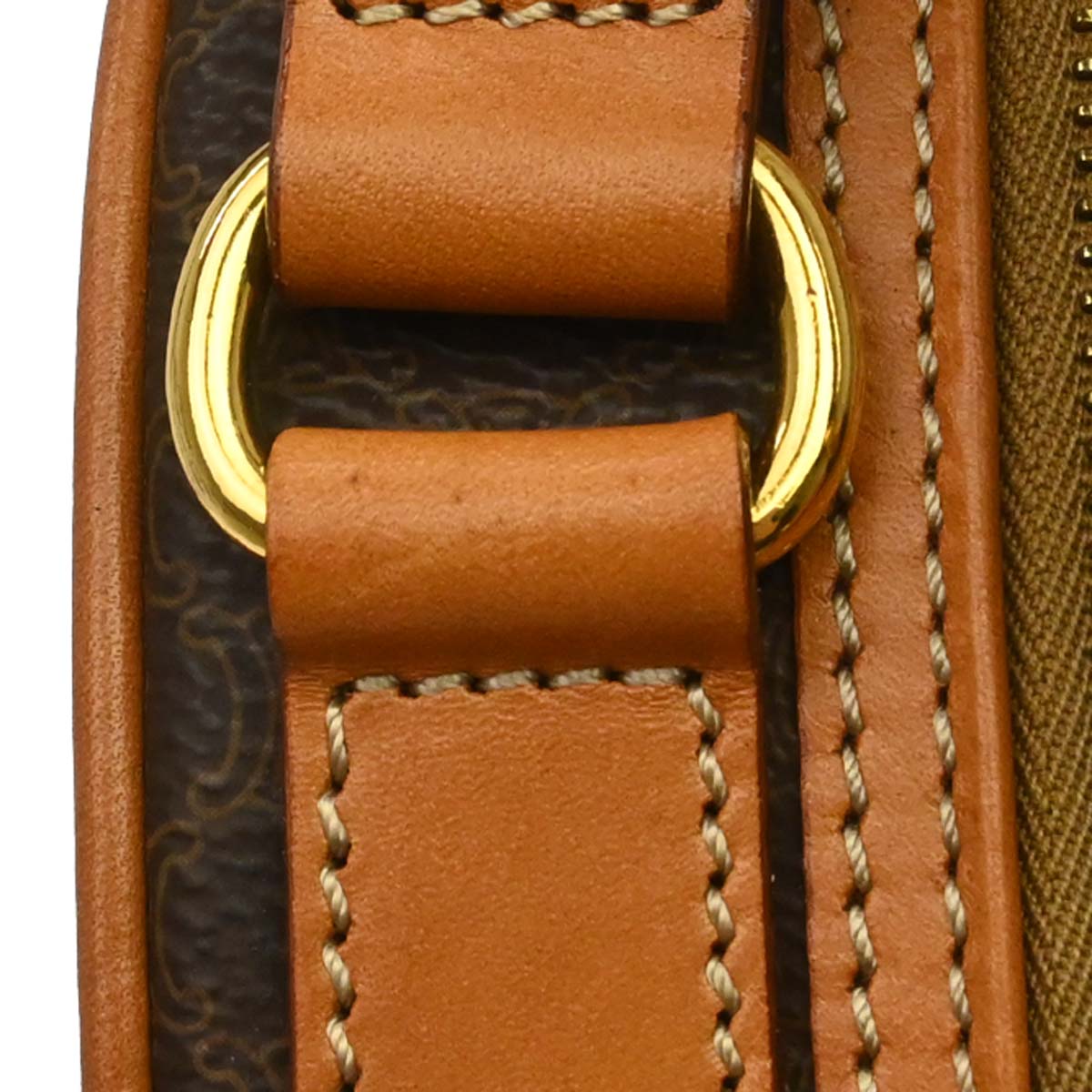 Celine Brown PVC Macadam Handbag