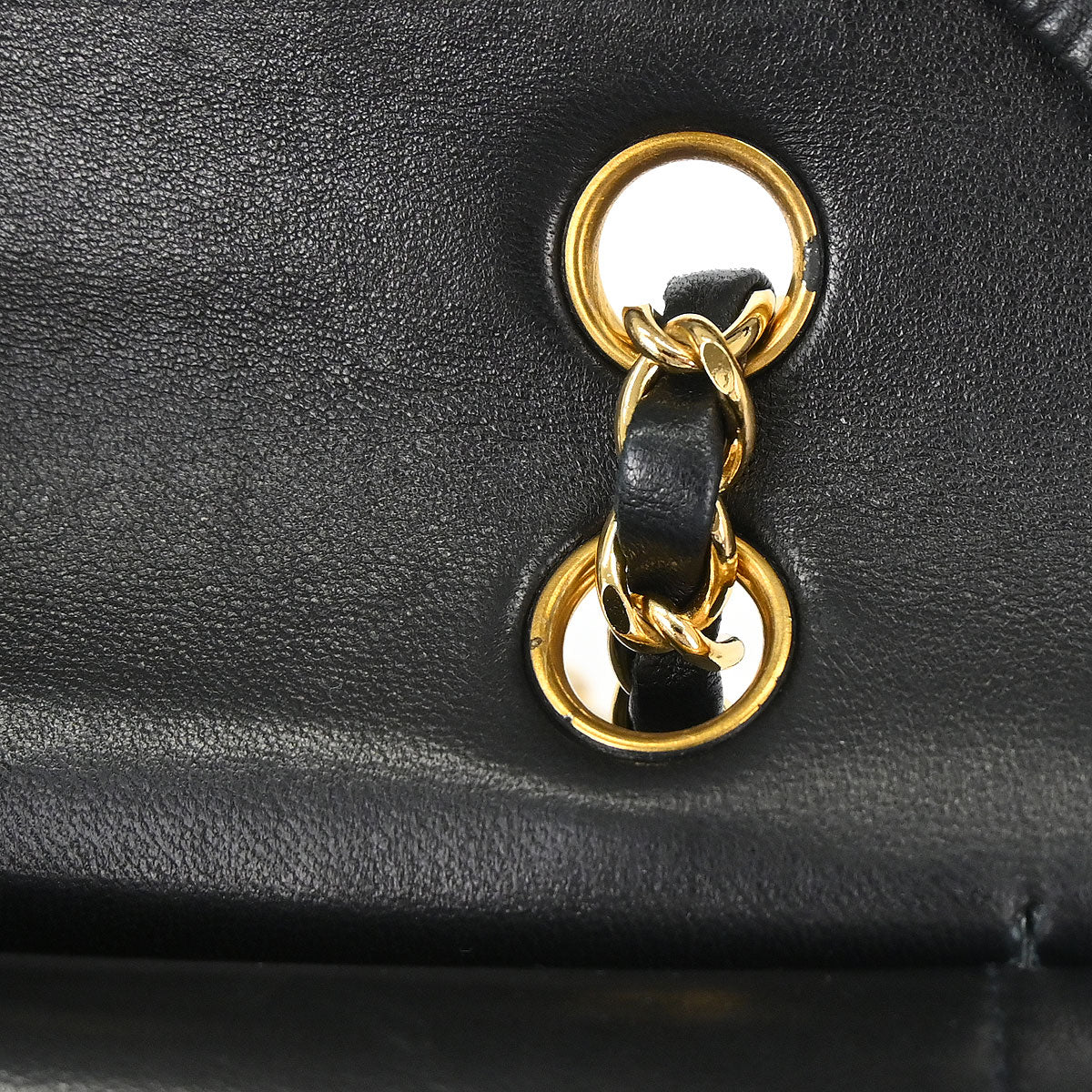 Chanel Black Lambskin Medium Classic Double Flap Shoulder Bag