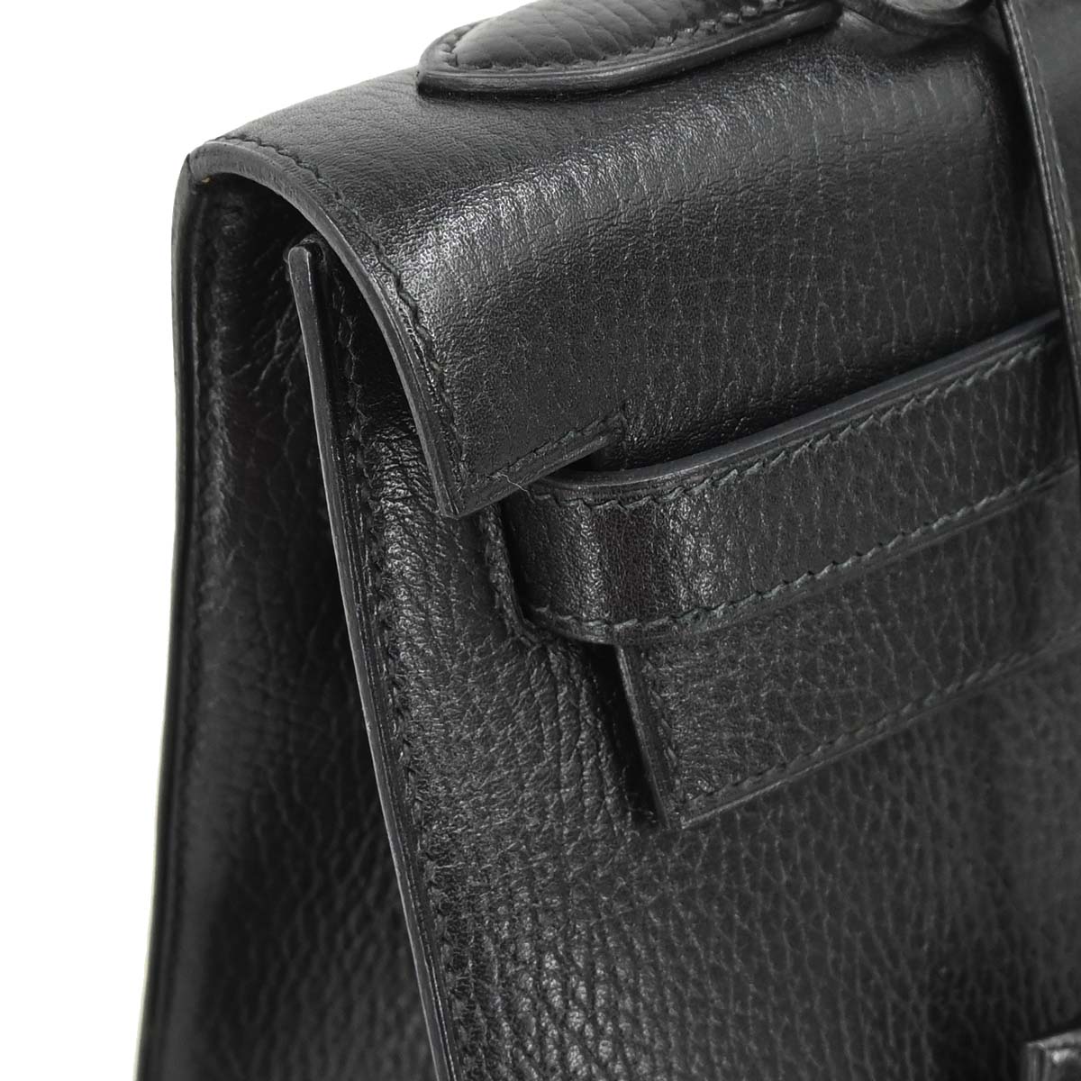 Hermes Black Ardennes Kelly 32 Sellier 2way Shoulder Handbag