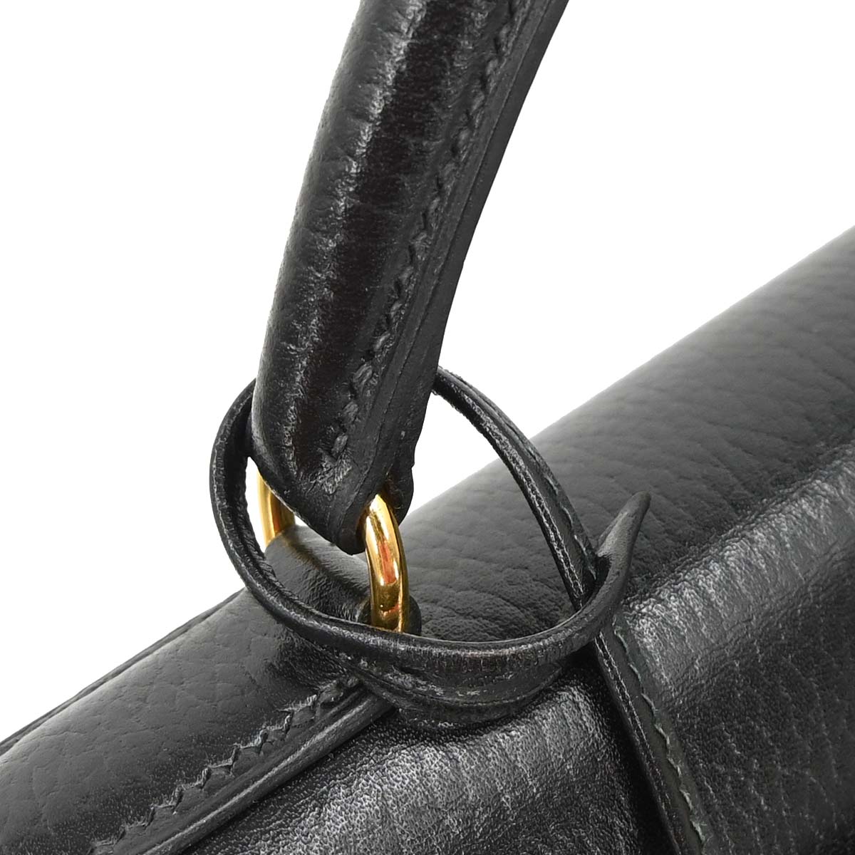 Hermes Black Ardennes Kelly 32 Sellier 2way Shoulder Handbag