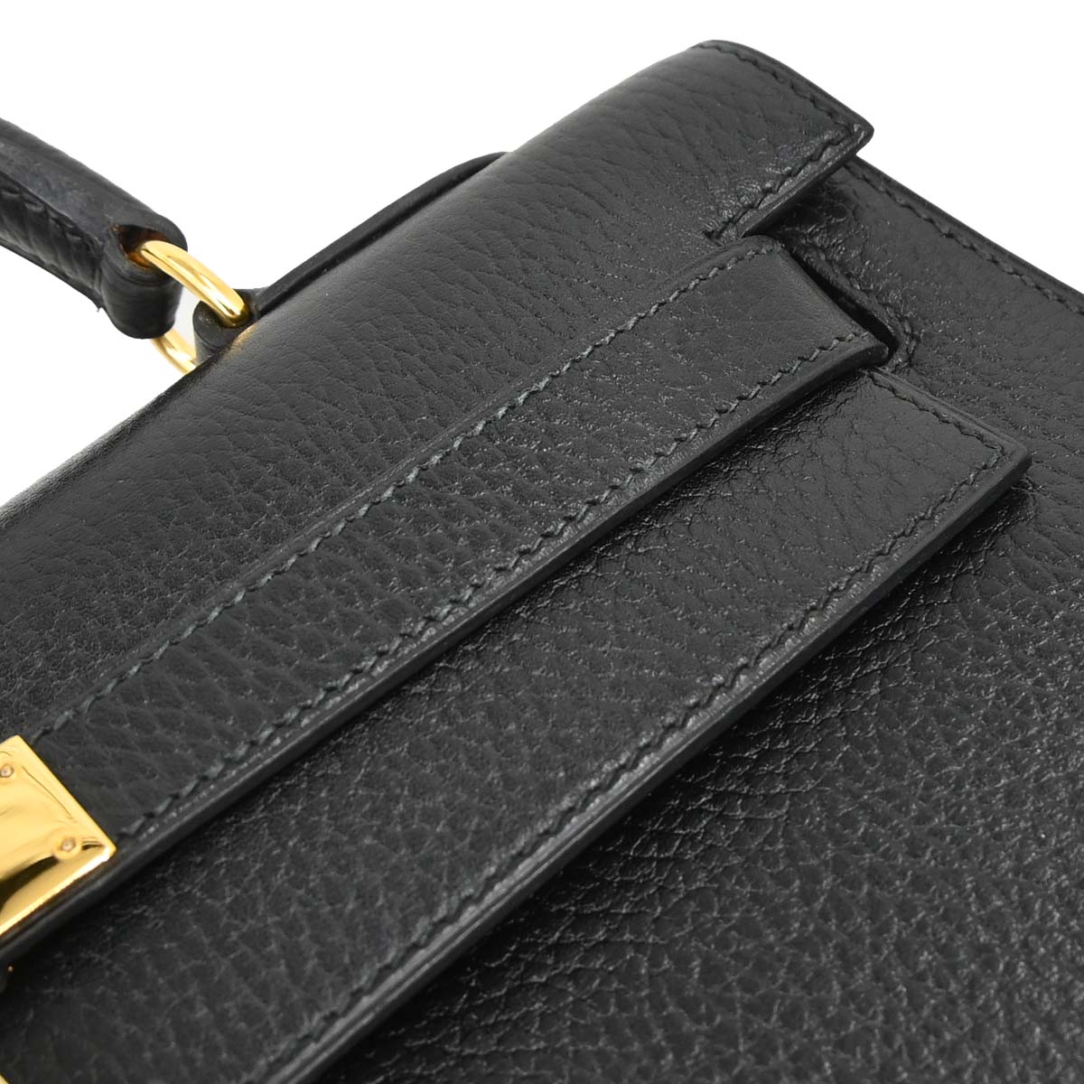 Hermes Black Ardennes Kelly 32 Sellier 2way Shoulder Handbag