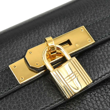 Hermes Black Ardennes Kelly 32 Sellier 2way Shoulder Handbag