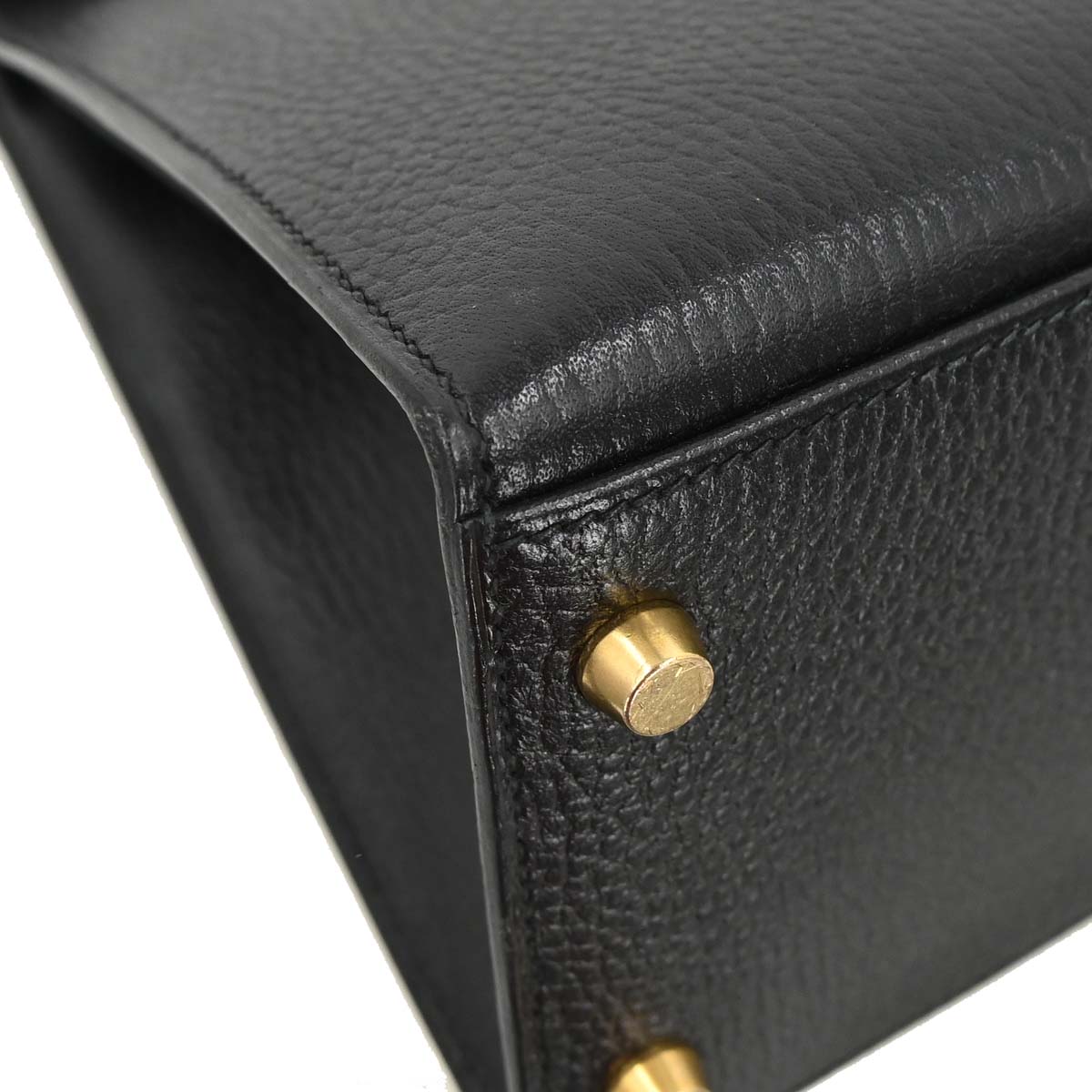 Hermes Black Ardennes Kelly 32 Sellier 2way Shoulder Handbag