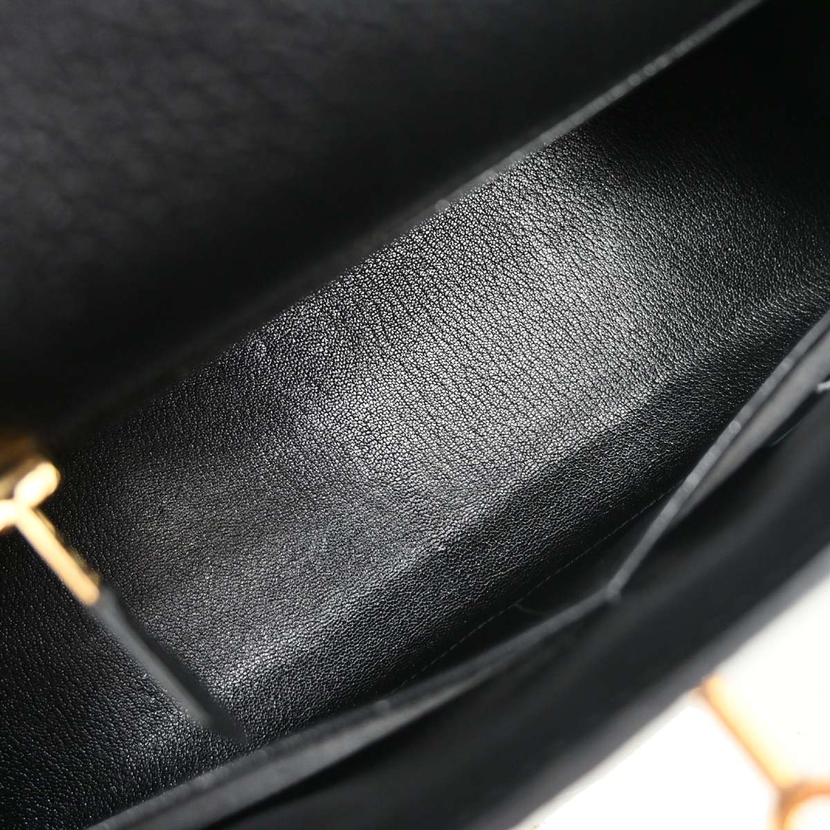 Hermes Black Ardennes Kelly 32 Sellier 2way Shoulder Handbag