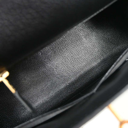 Hermes Black Ardennes Kelly 32 Sellier 2way Shoulder Handbag