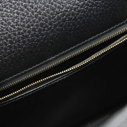 Hermes Black Ardennes Kelly 32 Sellier 2way Shoulder Handbag