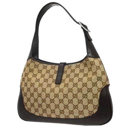 Gucci Brown Jackie GG Sherry Hobo Handbag