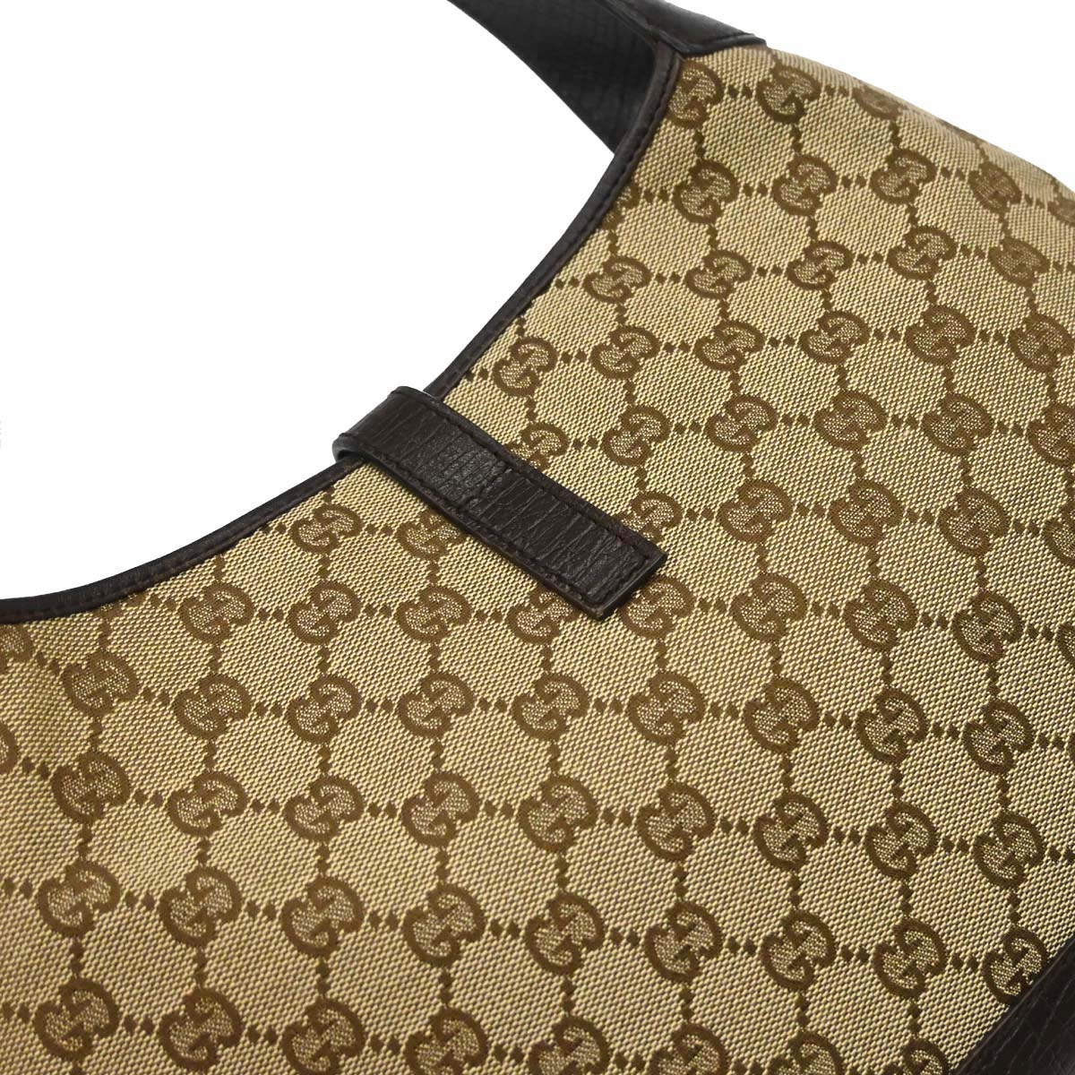 Gucci Brown Jackie GG Sherry Hobo Handbag