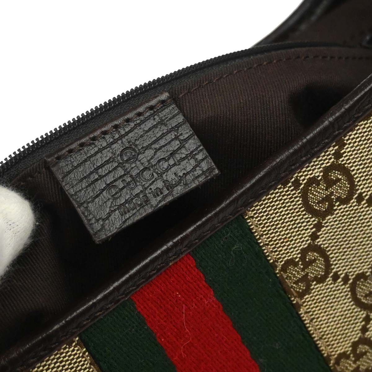 Gucci Brown Jackie GG Sherry Hobo Handbag