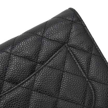 Chanel 2014-2015 Black Caviar Skin Classic WOC Wallet on Chain Bag