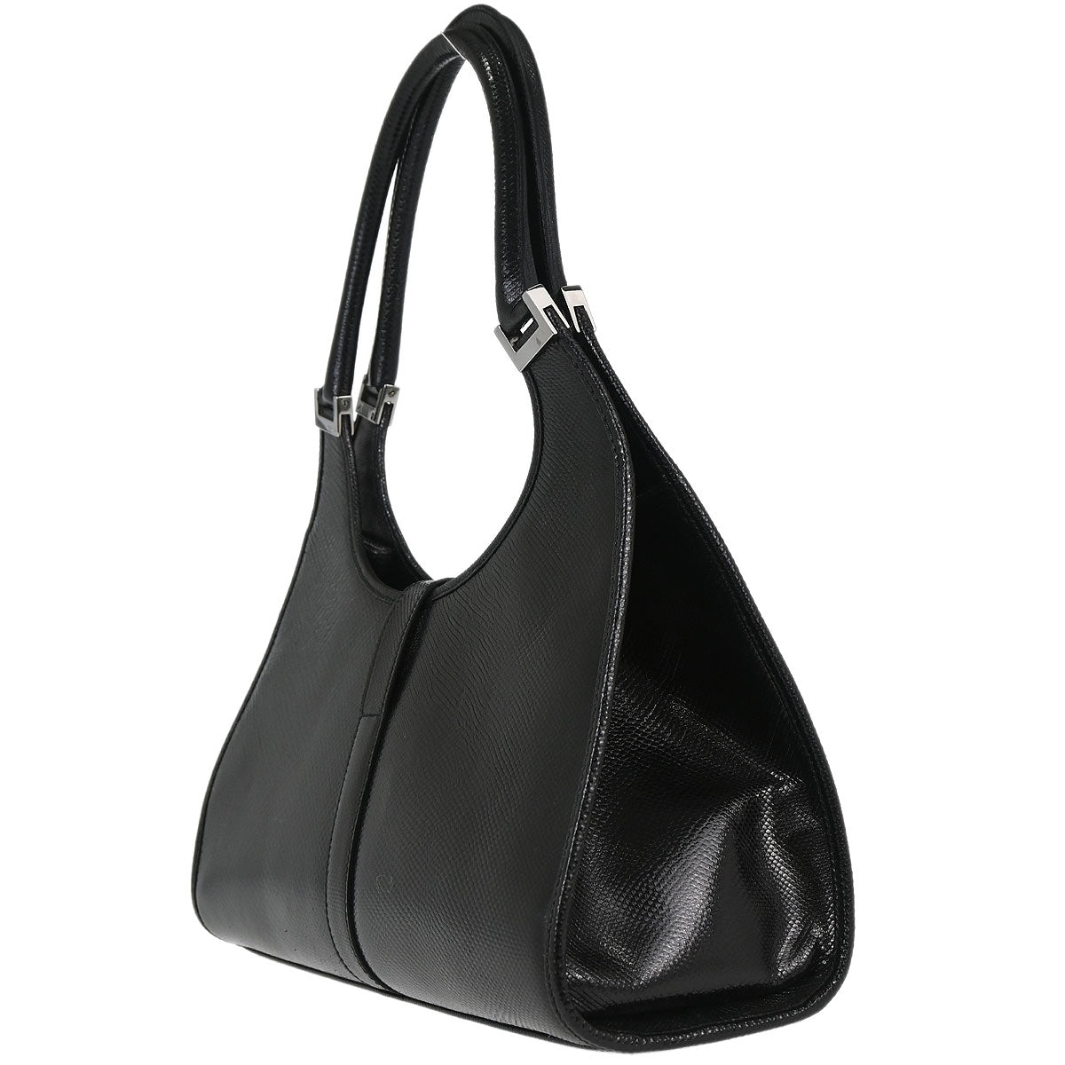 Gucci * Black Lizard Jackie Handbag