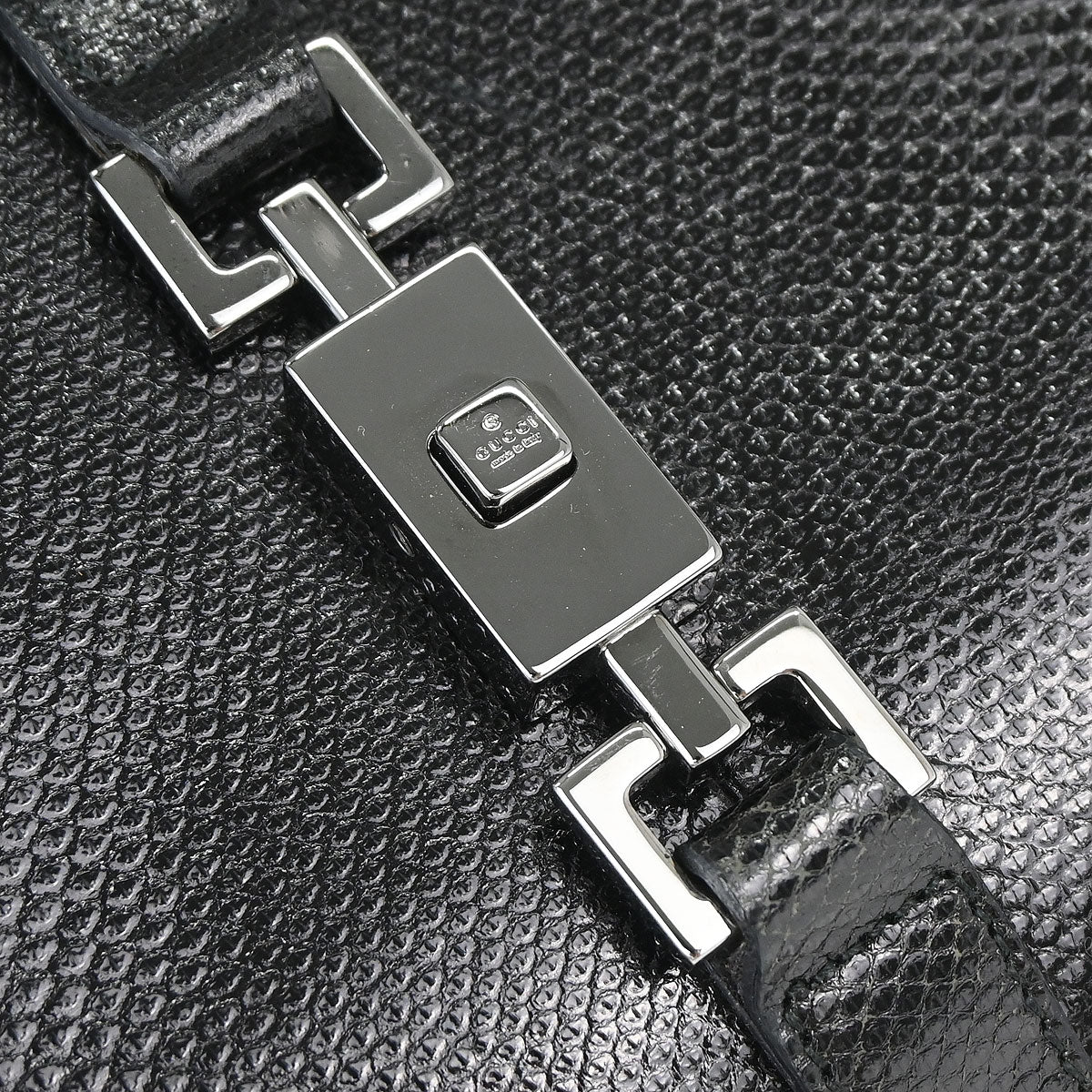 Gucci * Black Lizard Jackie Handbag