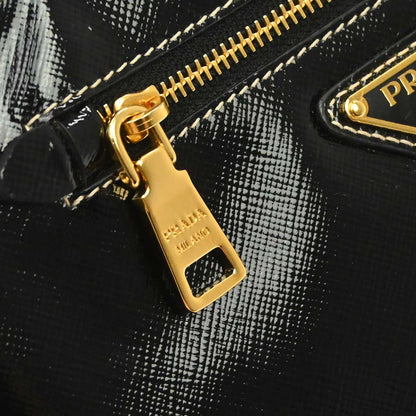 Prada Black Patent Leather 2way Shoulder Handbag