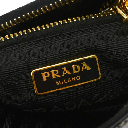 Prada Black Patent Leather 2way Shoulder Handbag