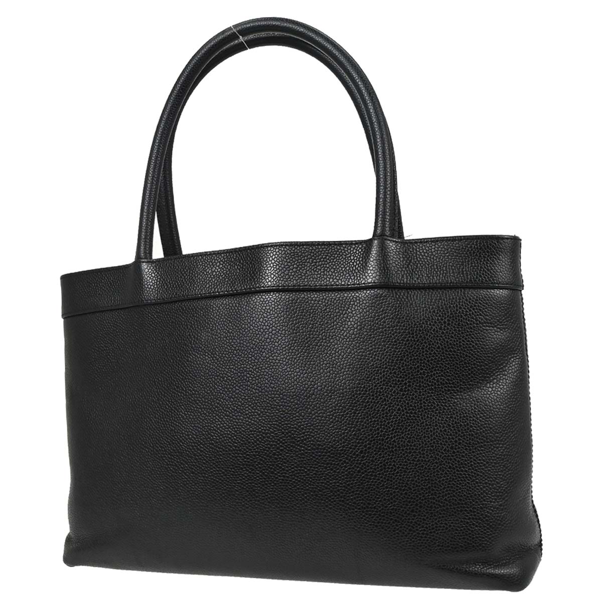 Chanel Black Caviar Skin Tote Handbag
