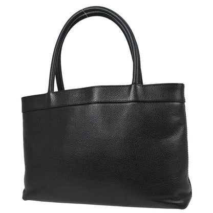 Chanel Black Caviar Skin Tote Handbag