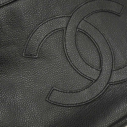 Chanel Black Caviar Skin Tote Handbag