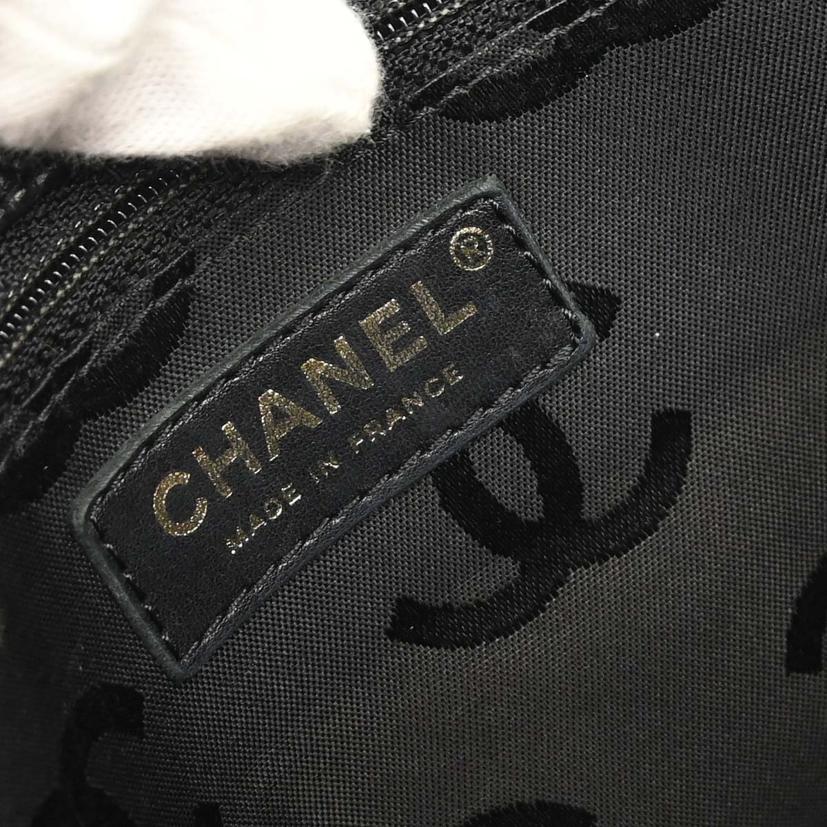 Chanel Black Caviar Skin Tote Handbag