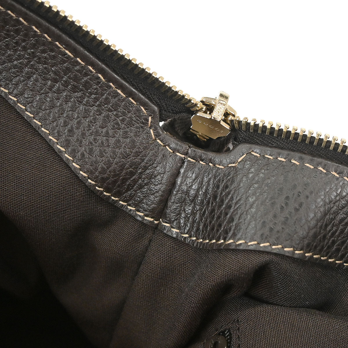 Gucci Brown PVC GG Charm Dome Satchel 2way Shoulder Handbag