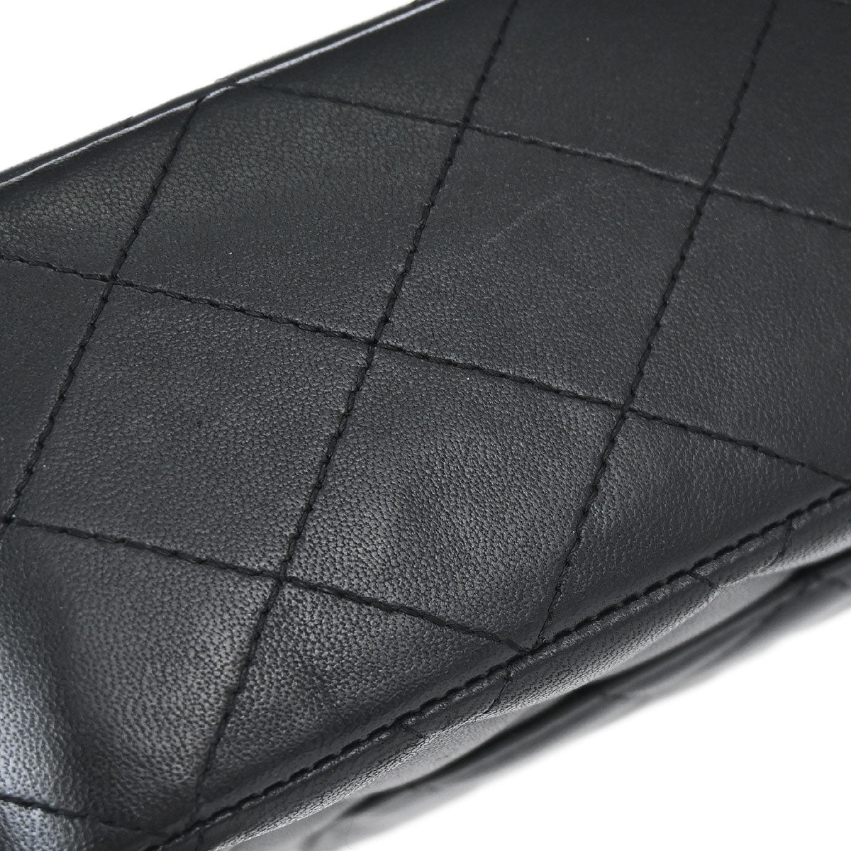 Chanel Black Lambskin Medium Classic Double Flap Shoulder Bag