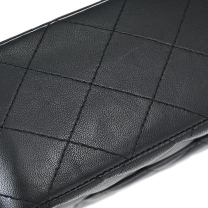 Chanel Black Lambskin Medium Classic Double Flap Shoulder Bag