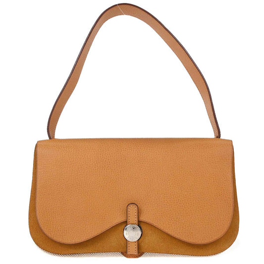 Hermes Natural Toile H Vache Liegee Sac Colorado PM Shoulder Bag