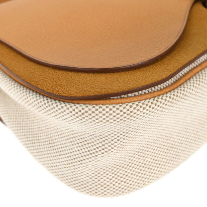 Hermes Natural Toile H Vache Liegee Sac Colorado PM Shoulder Bag