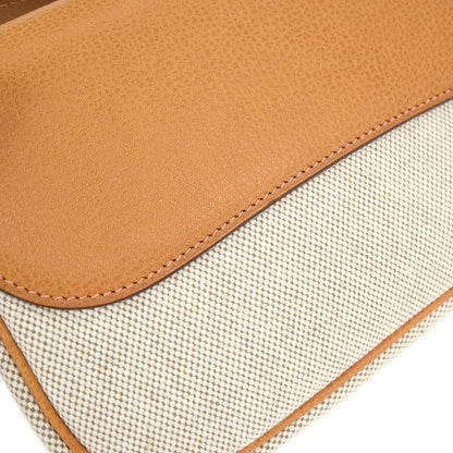 Hermes Natural Toile H Vache Liegee Sac Colorado PM Shoulder Bag