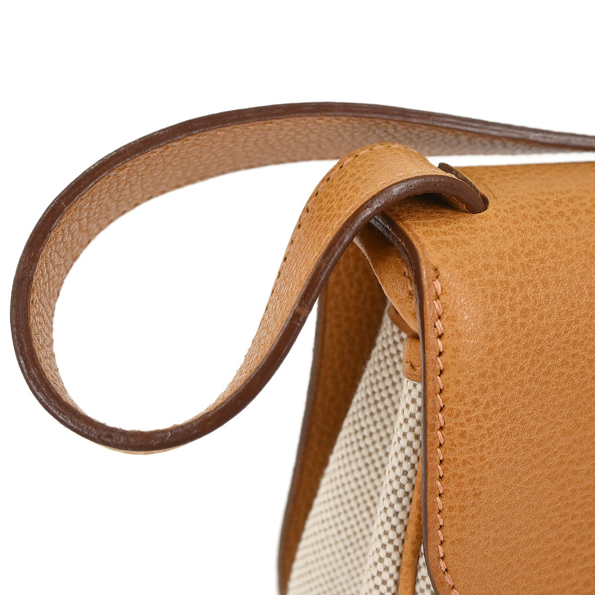 Hermes Natural Toile H Vache Liegee Sac Colorado PM Shoulder Bag