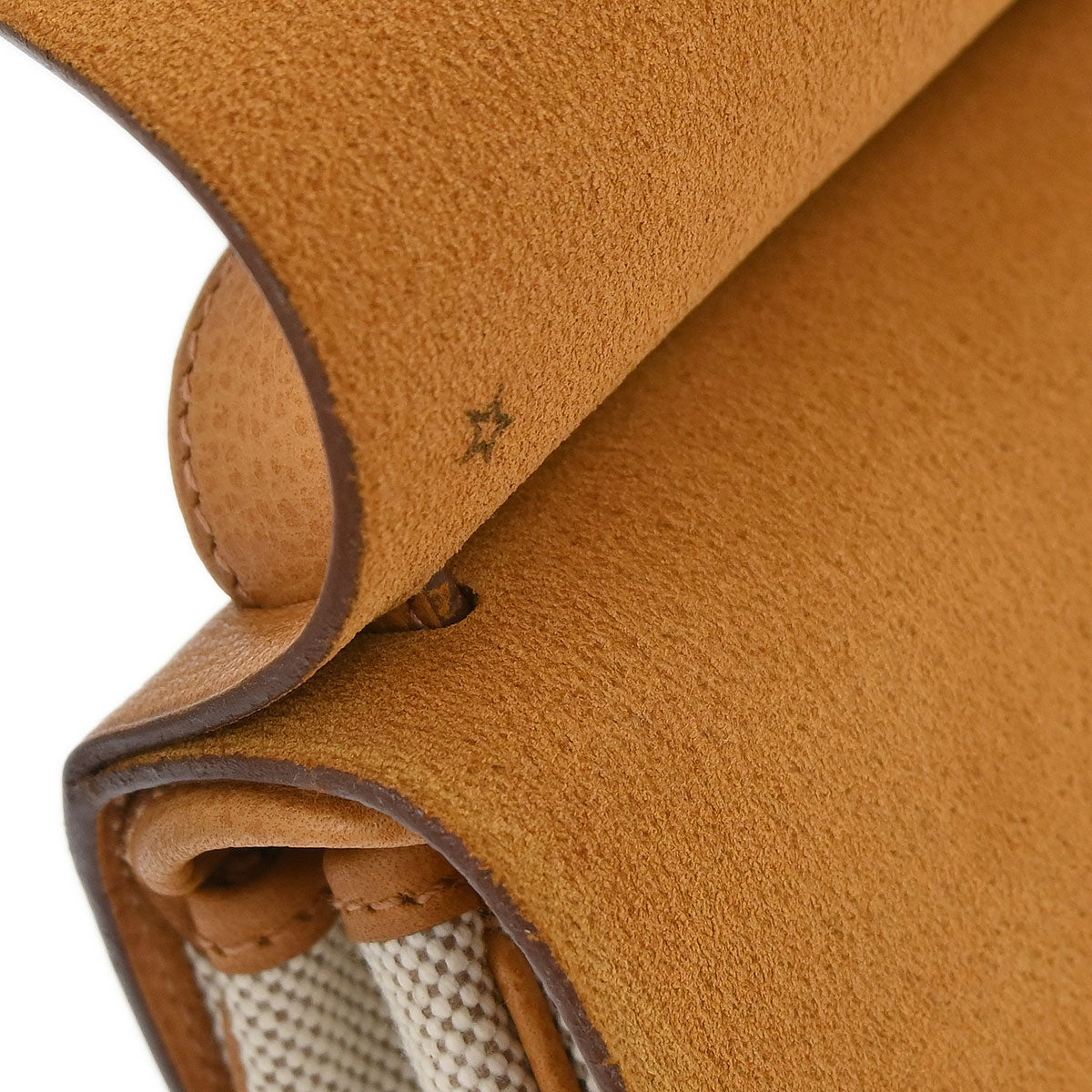 Hermes Natural Toile H Vache Liegee Sac Colorado PM Shoulder Bag