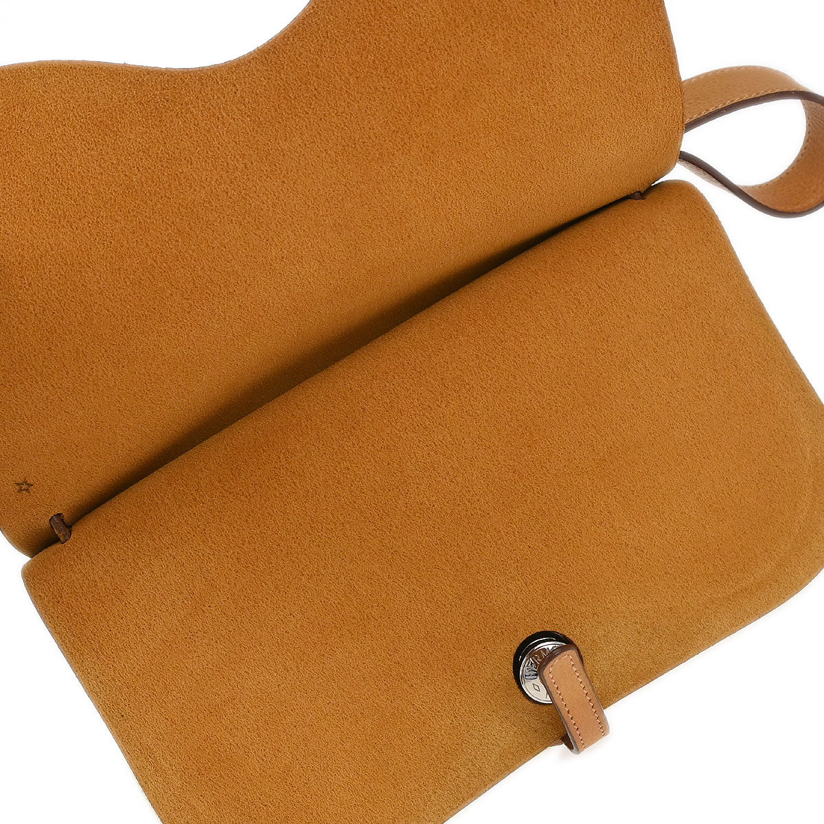 Hermes Natural Toile H Vache Liegee Sac Colorado PM Shoulder Bag