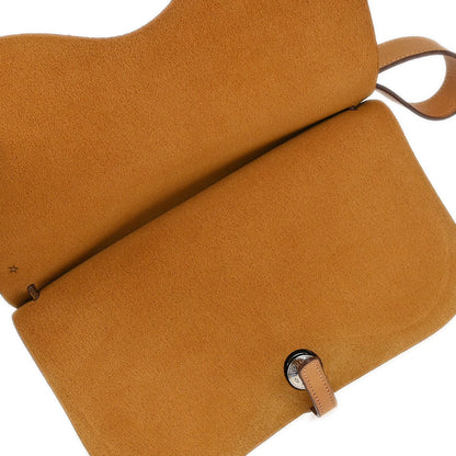 Hermes Natural Toile H Vache Liegee Sac Colorado PM Shoulder Bag