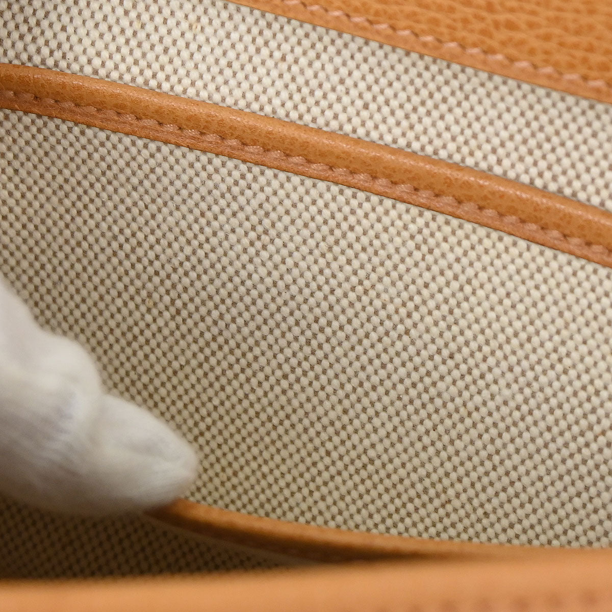 Hermes Natural Toile H Vache Liegee Sac Colorado PM Shoulder Bag