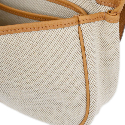 Hermes Natural Toile H Vache Liegee Sac Colorado PM Shoulder Bag