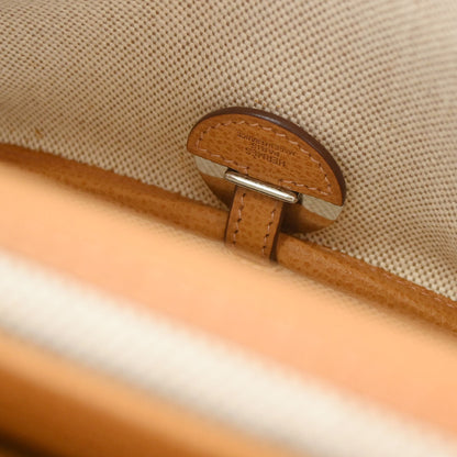 Hermes Natural Toile H Vache Liegee Sac Colorado PM Shoulder Bag