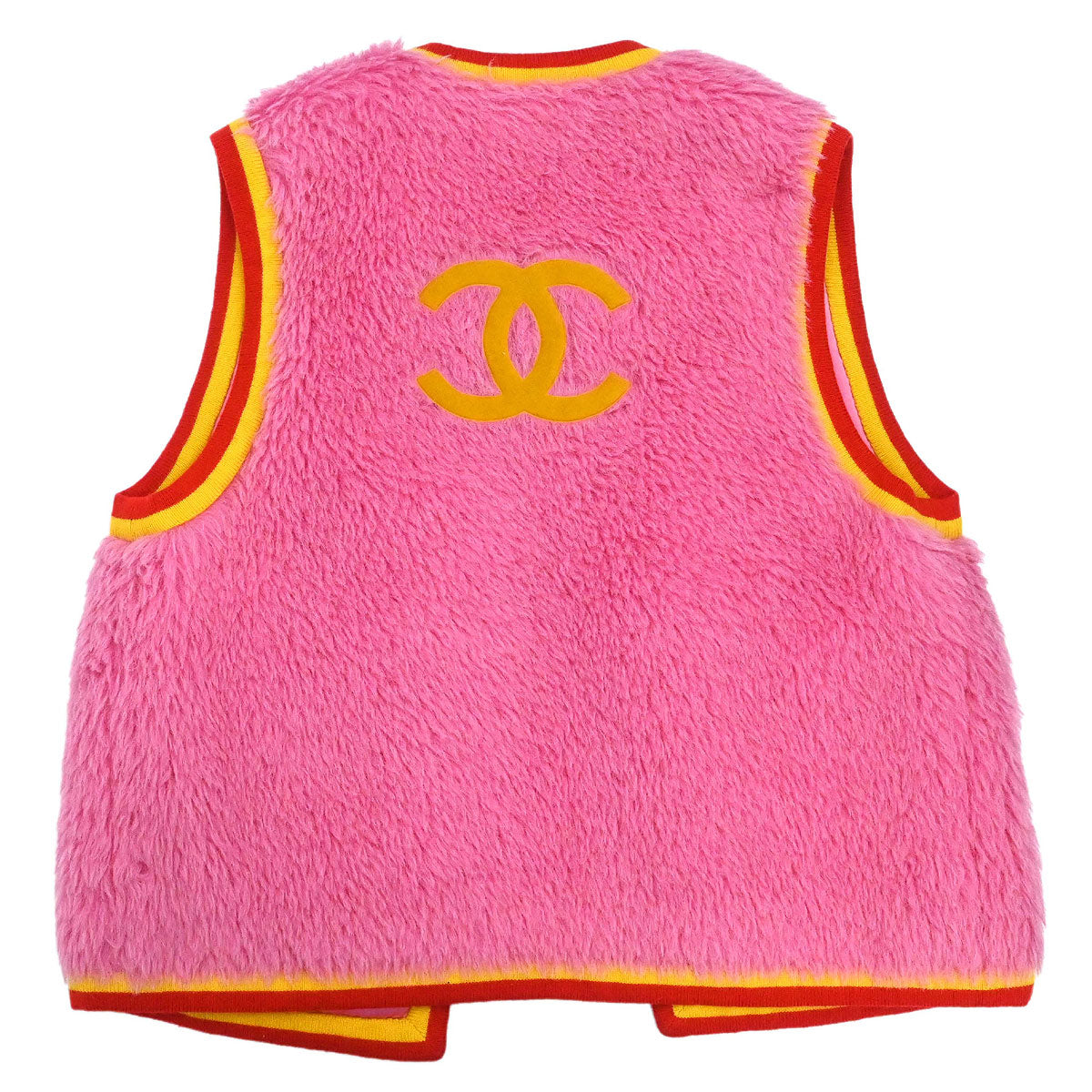Chanel 1994 Single Breasted Jacket Vest Pink #40