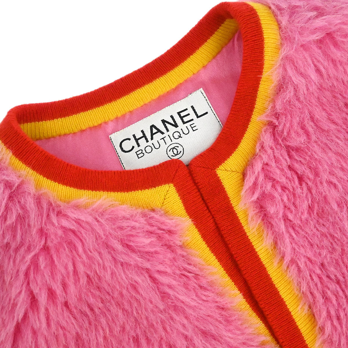 Chanel 1994 Single Breasted Jacket Vest Pink #40