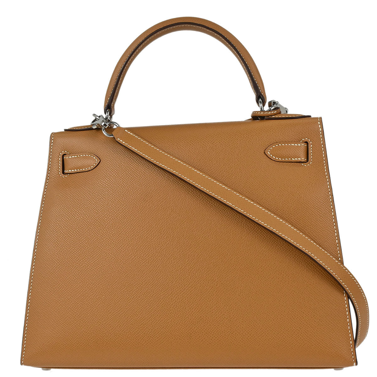 Hermes Natural Epsom Kelly 28 Sellier 2way Shoulder Handbag