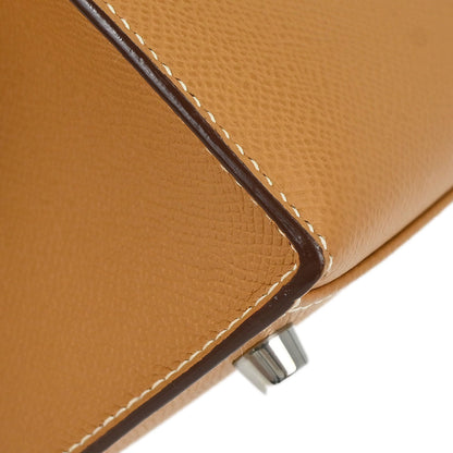 Hermes Natural Epsom Kelly 28 Sellier 2way Shoulder Handbag