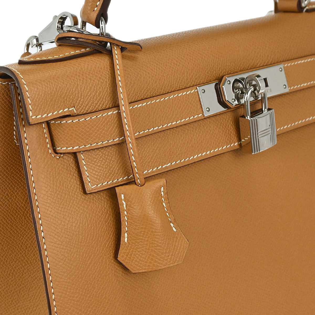Hermes Natural Epsom Kelly 28 Sellier 2way Shoulder Handbag