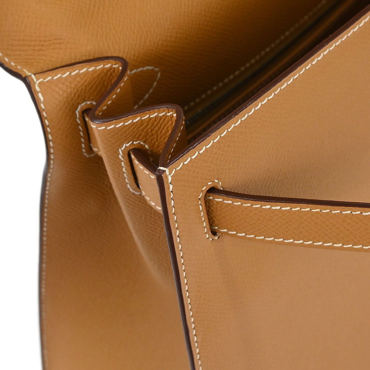 Hermes Natural Epsom Kelly 28 Sellier 2way Shoulder Handbag