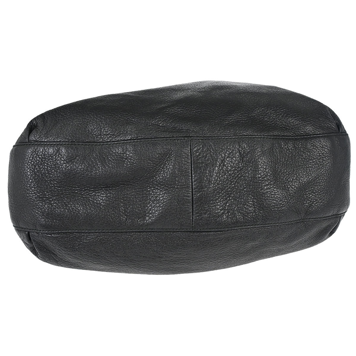 Gucci Black Leather G Wave Handbag