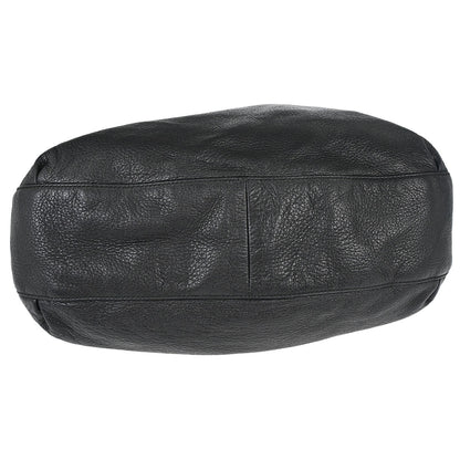 Gucci Black Leather G Wave Handbag
