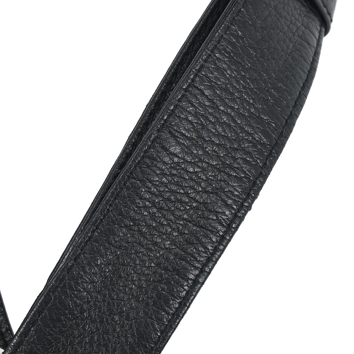 Gucci Black Leather G Wave Handbag