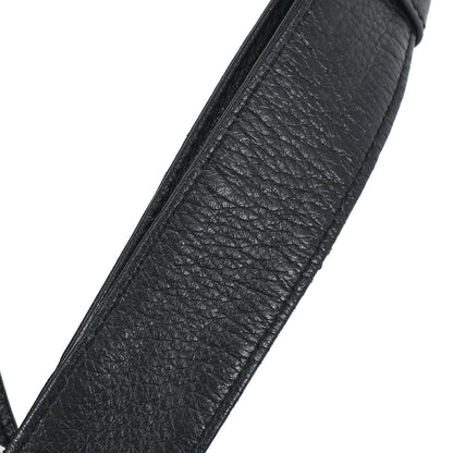 Gucci Black Leather G Wave Handbag
