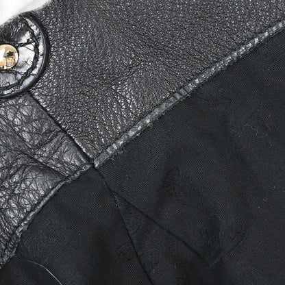 Gucci Black Leather G Wave Handbag